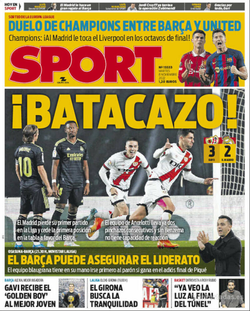 Portada Sport 2022-11-09