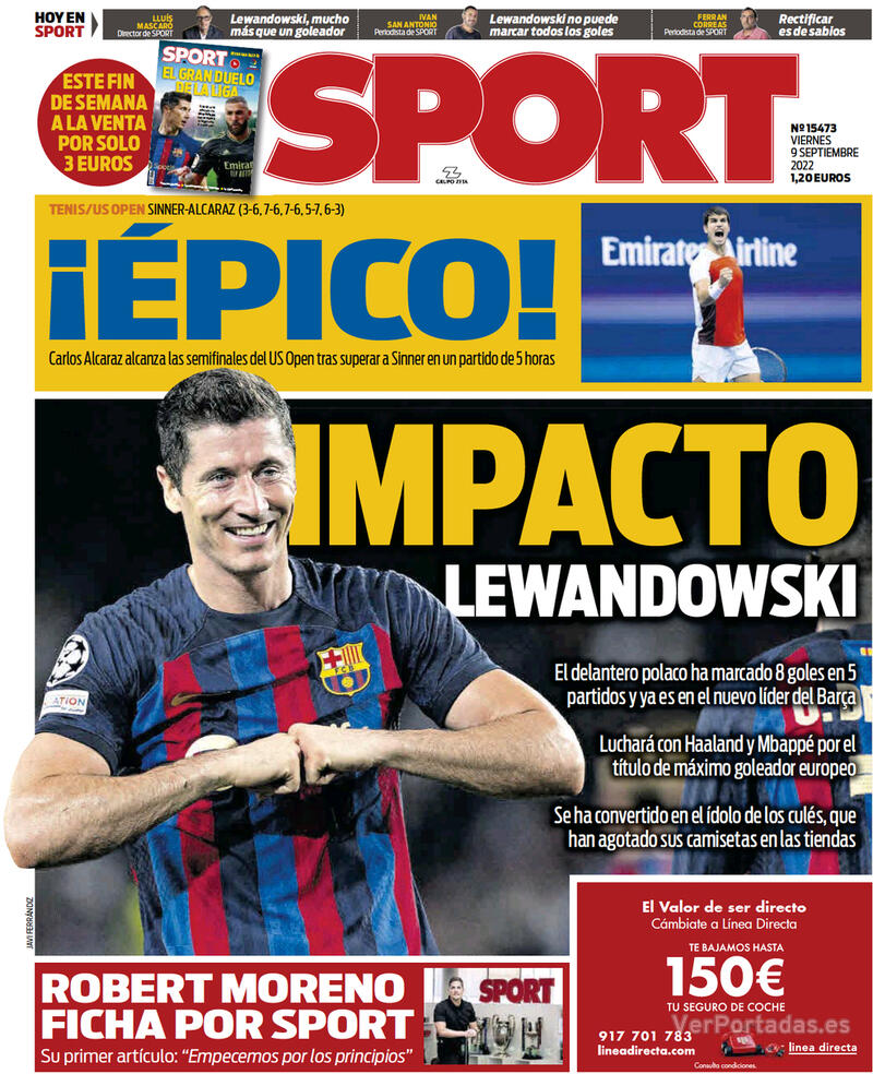 Portada Sport 2022-09-10