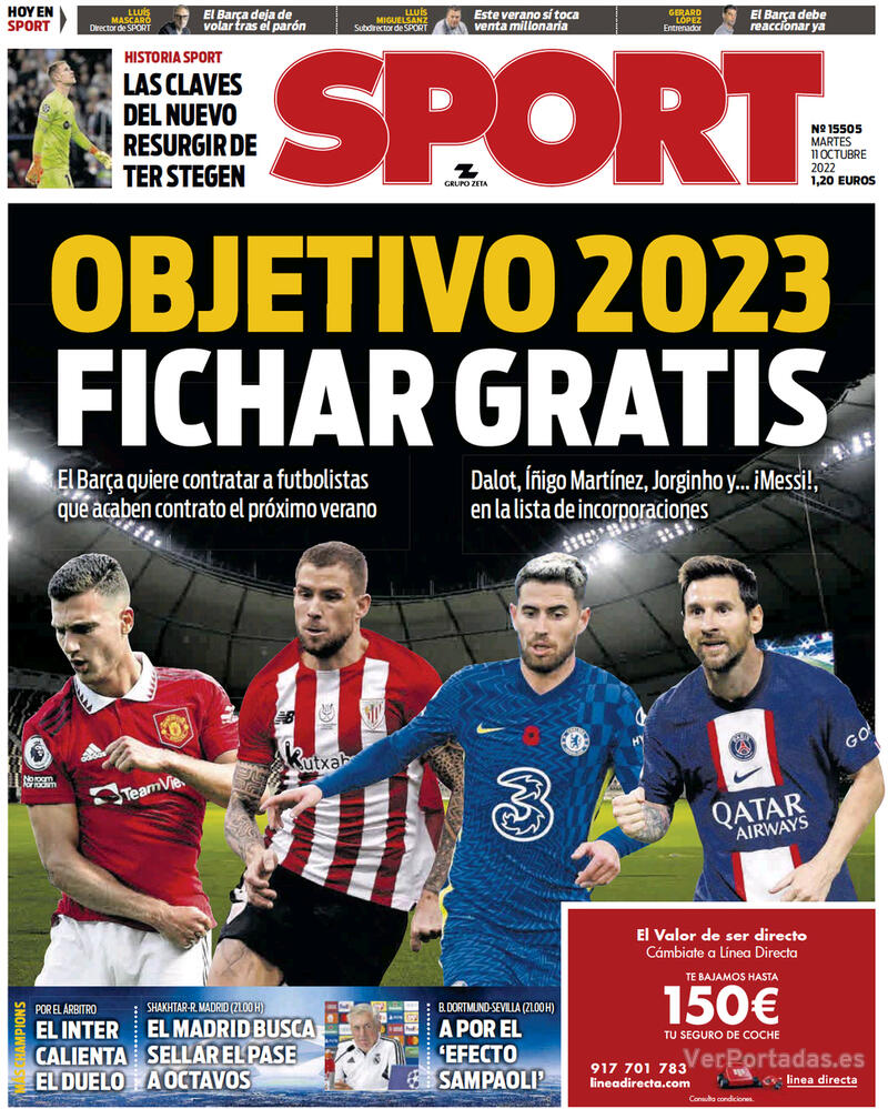 Portada Sport 2022-10-12