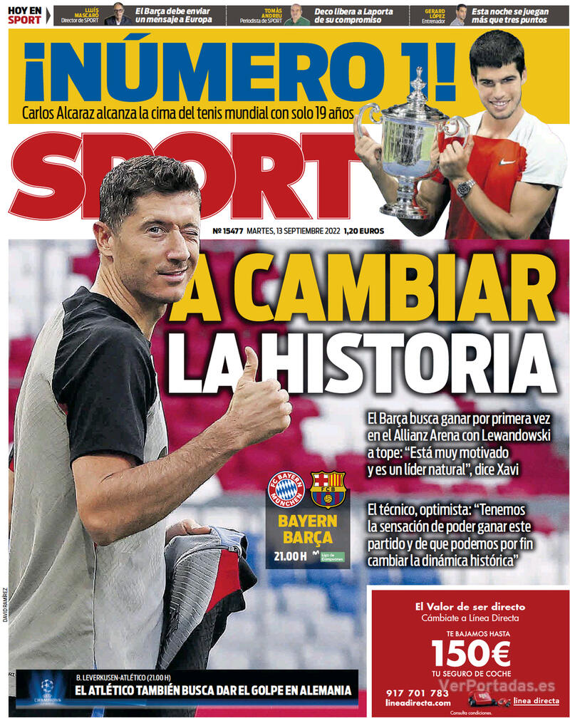 Portada Sport 2022-09-14