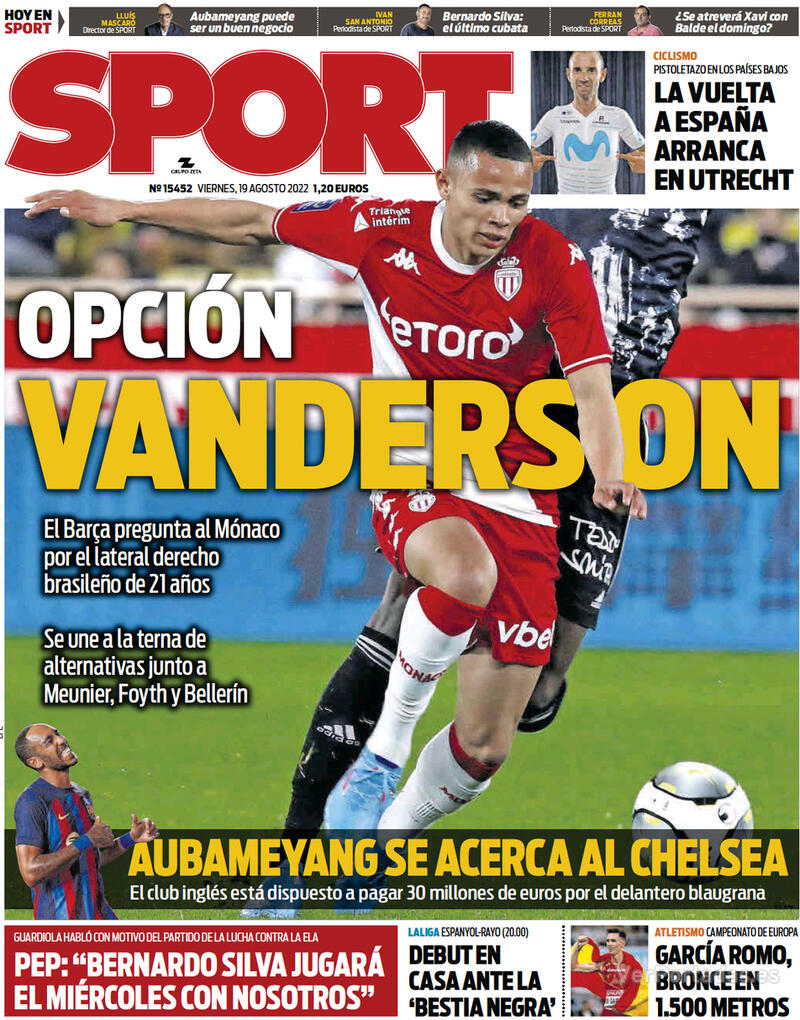 Portada Sport 2022-08-20