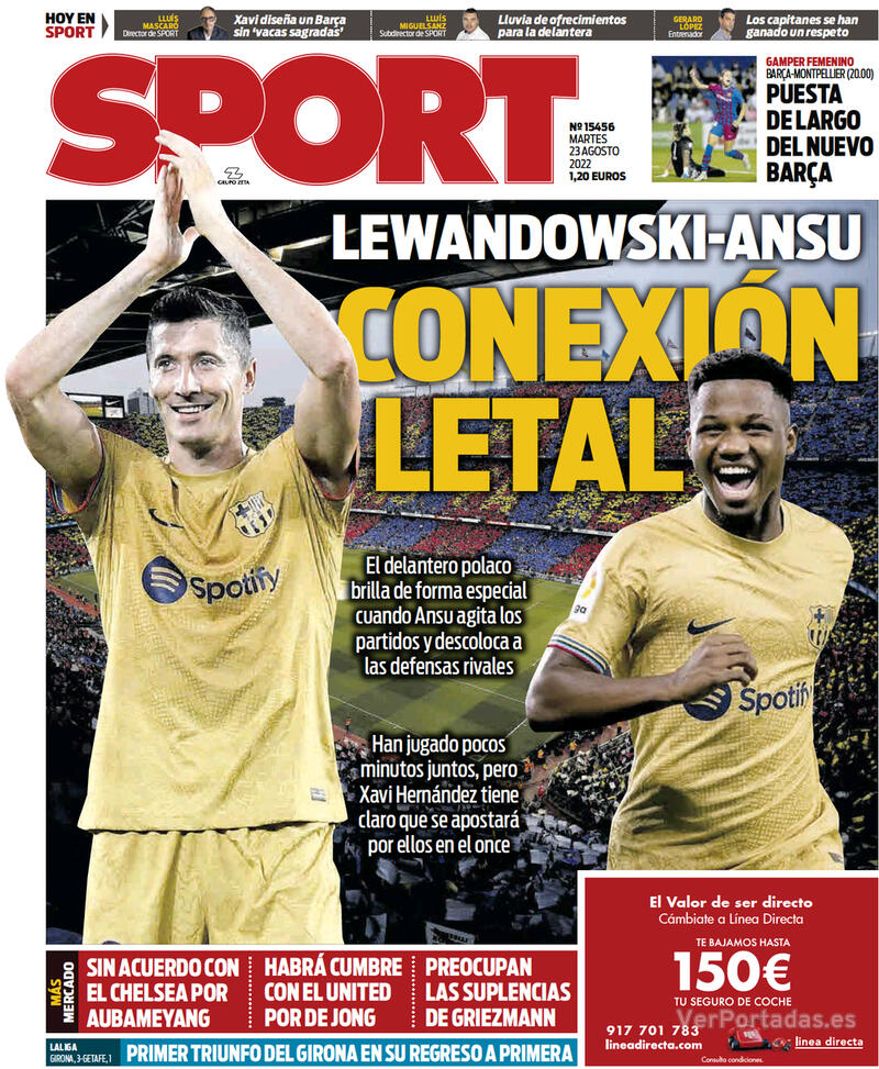 Portada Sport 2022-08-24