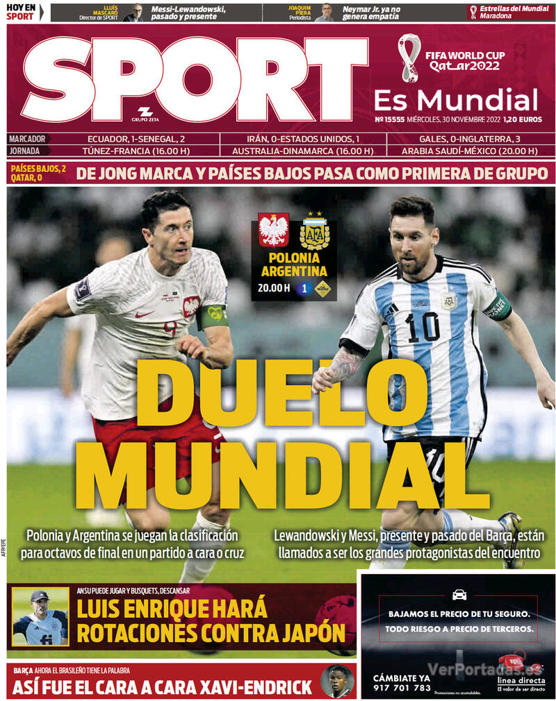 Portada Sport 2022-12-01