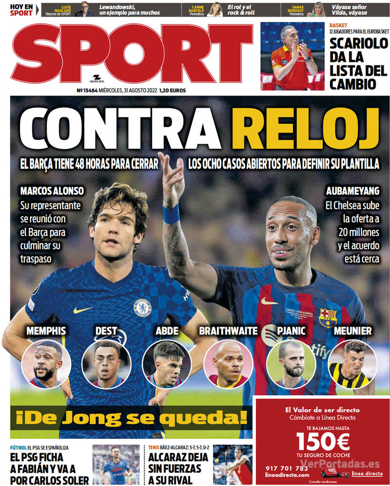 Portada Sport 2022-09-01