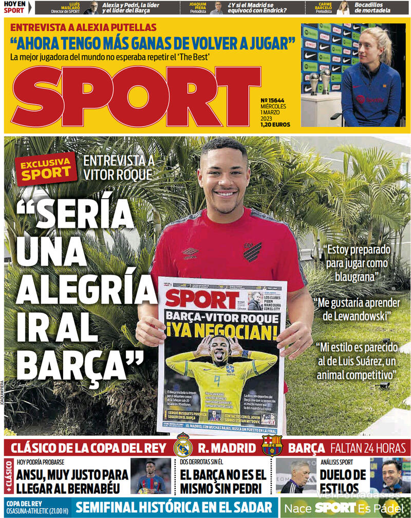 Portada Sport 2023-03-02