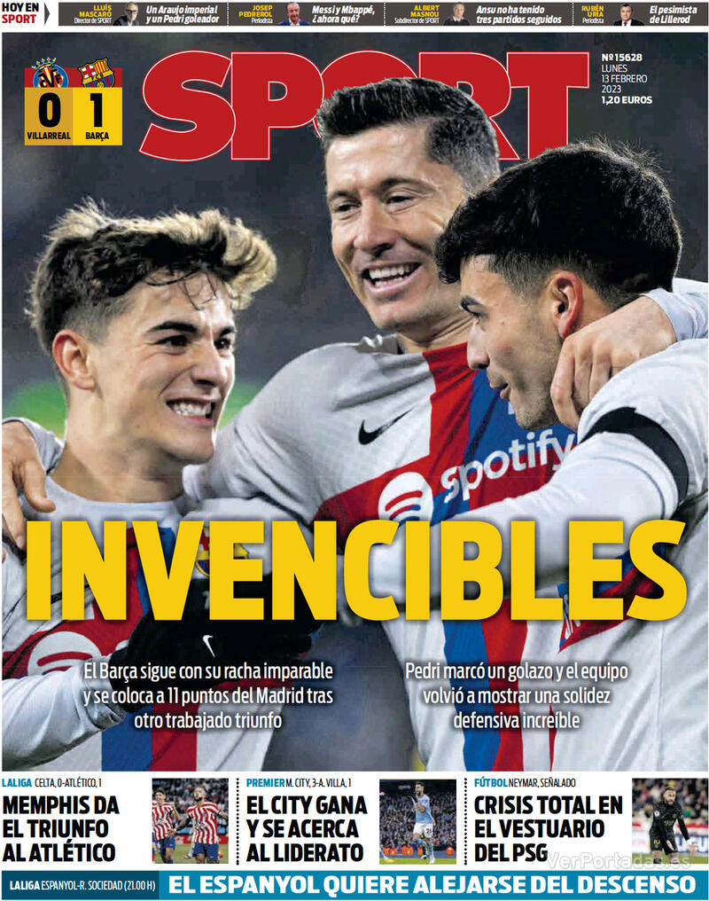 Portada Sport 2023-02-14