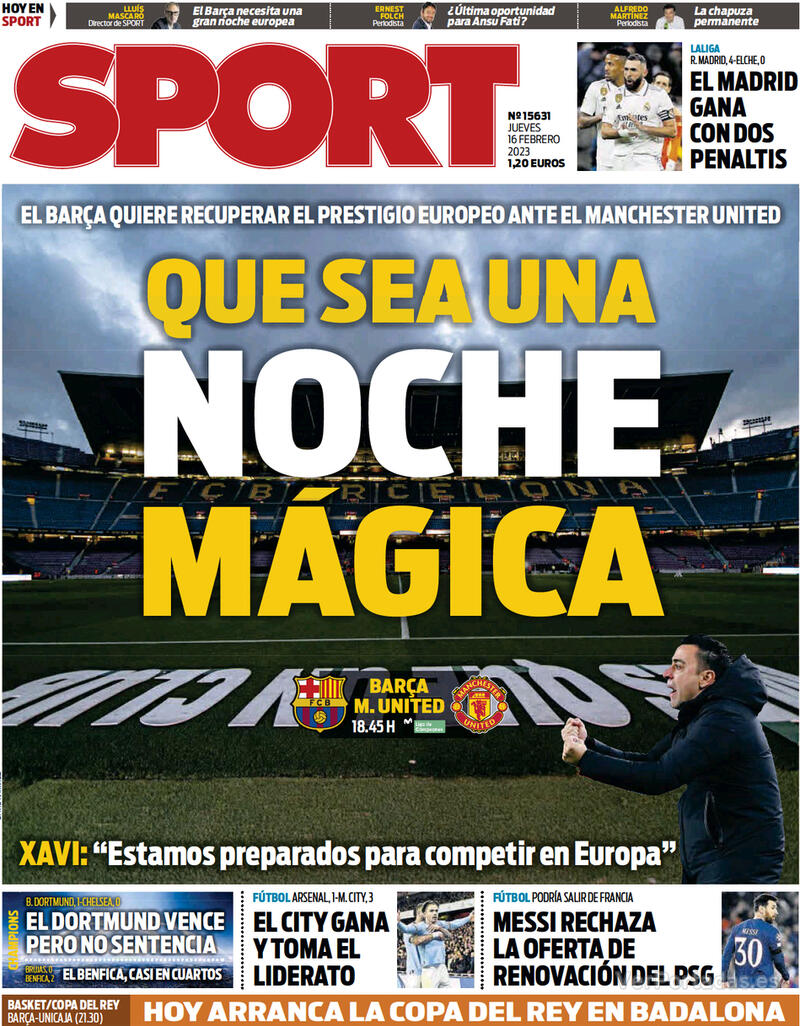 Portada Sport 2023-02-17