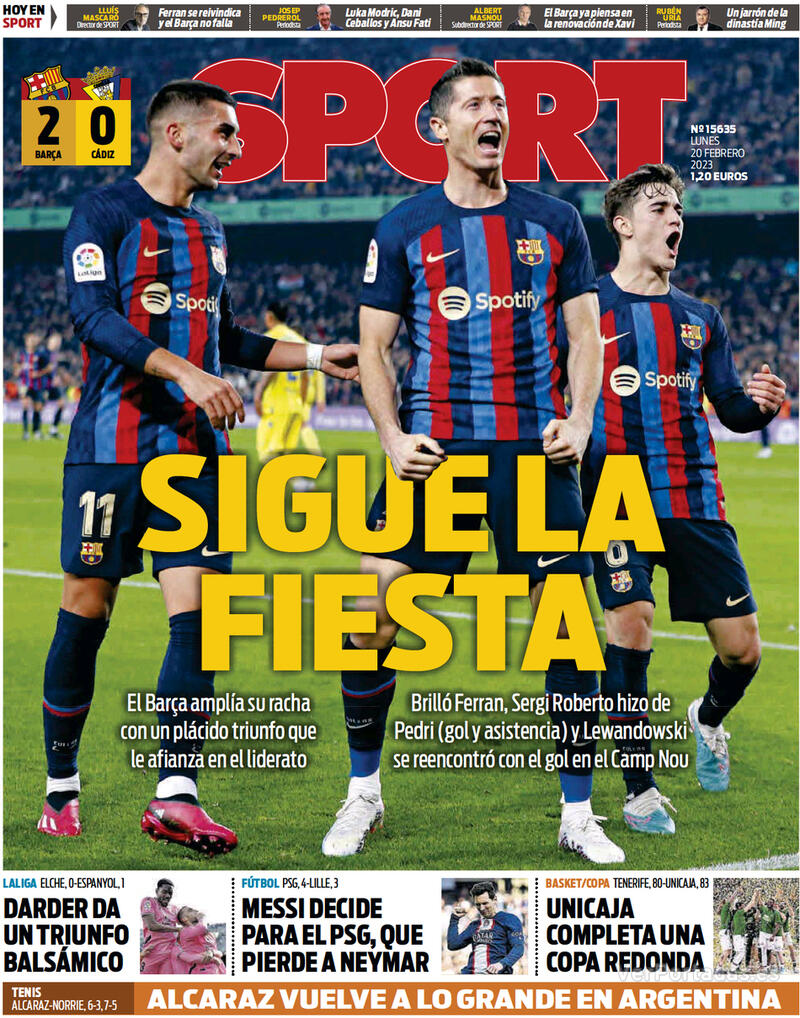 Portada Sport 2023-02-21