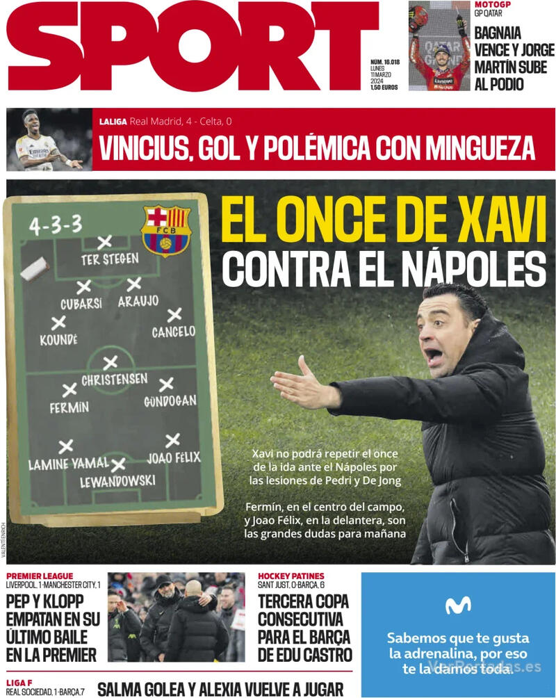 Portada Sport 2024-03-12