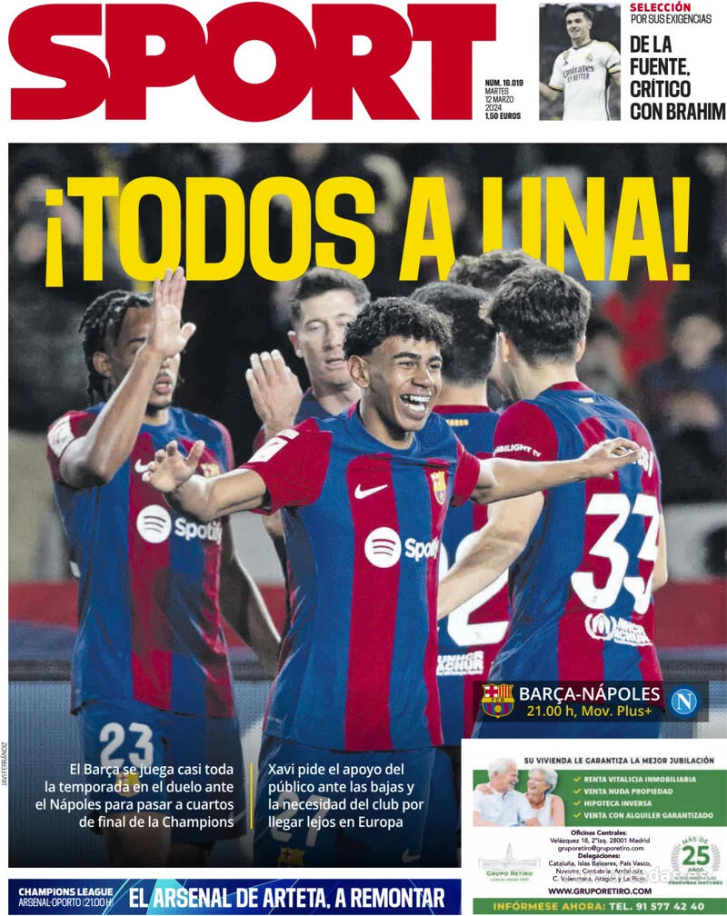 Portada Sport 2024-03-13