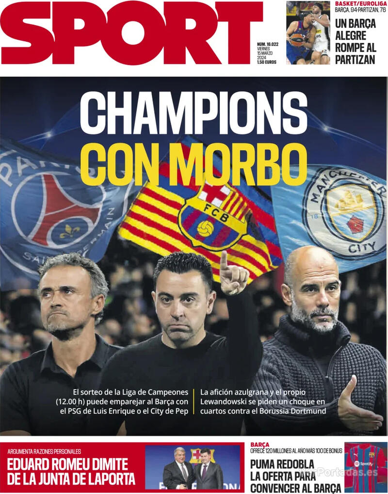 Portada Sport 2024-03-16