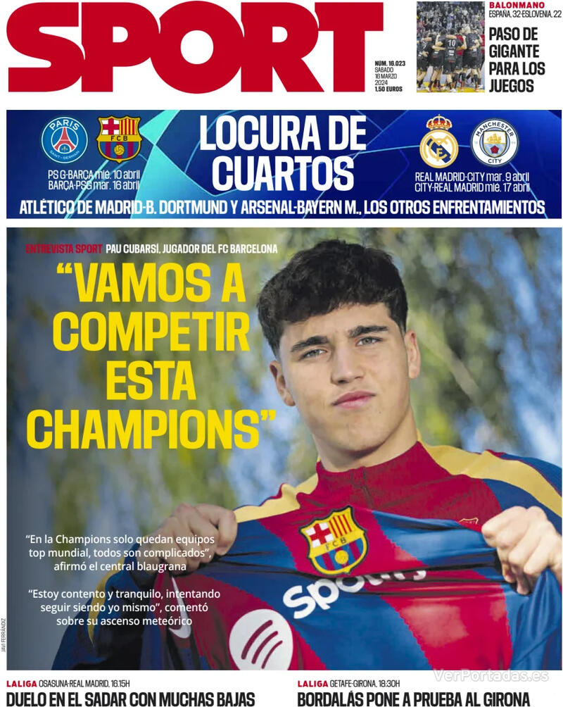 Portada Sport 2024-03-17