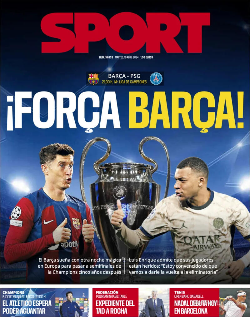 Portada Sport 2024-04-17