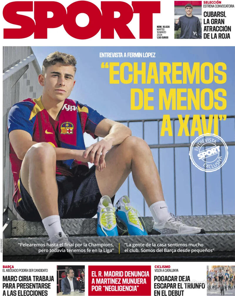 Portada Sport 2024-03-20