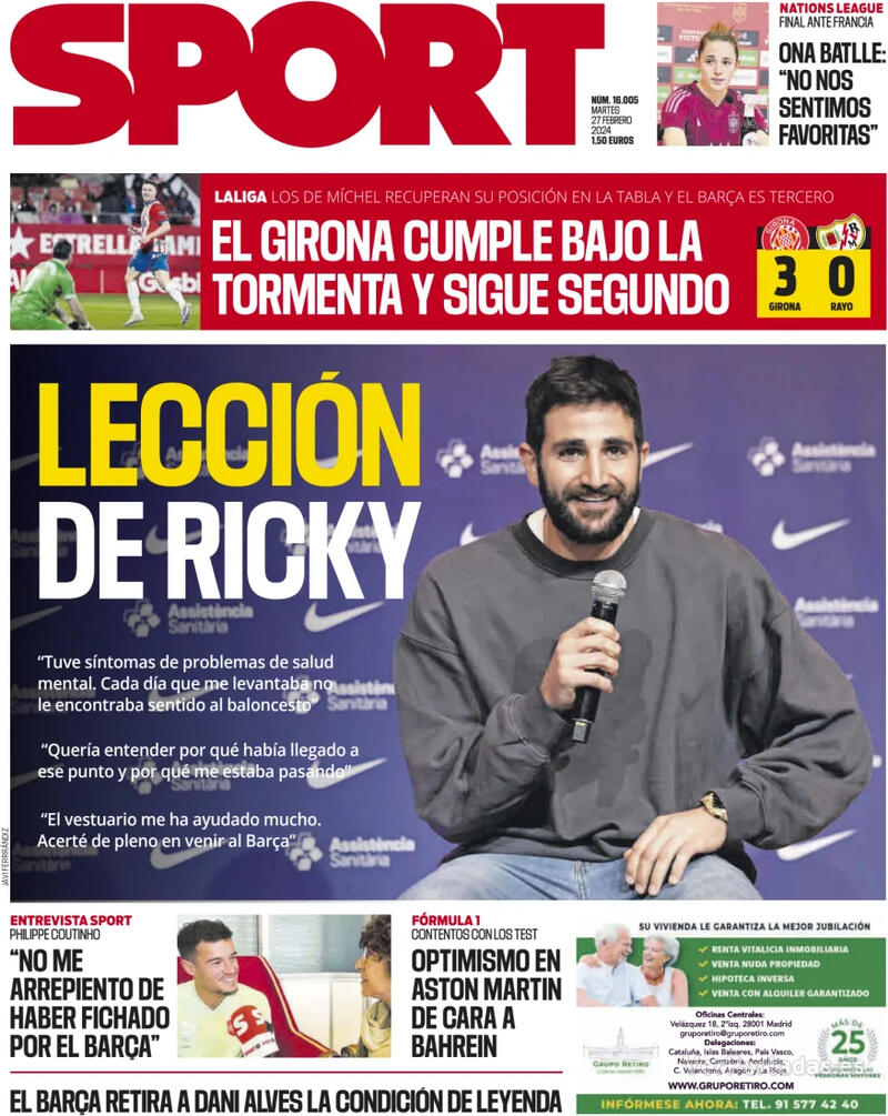 Portada Sport 2024-02-28