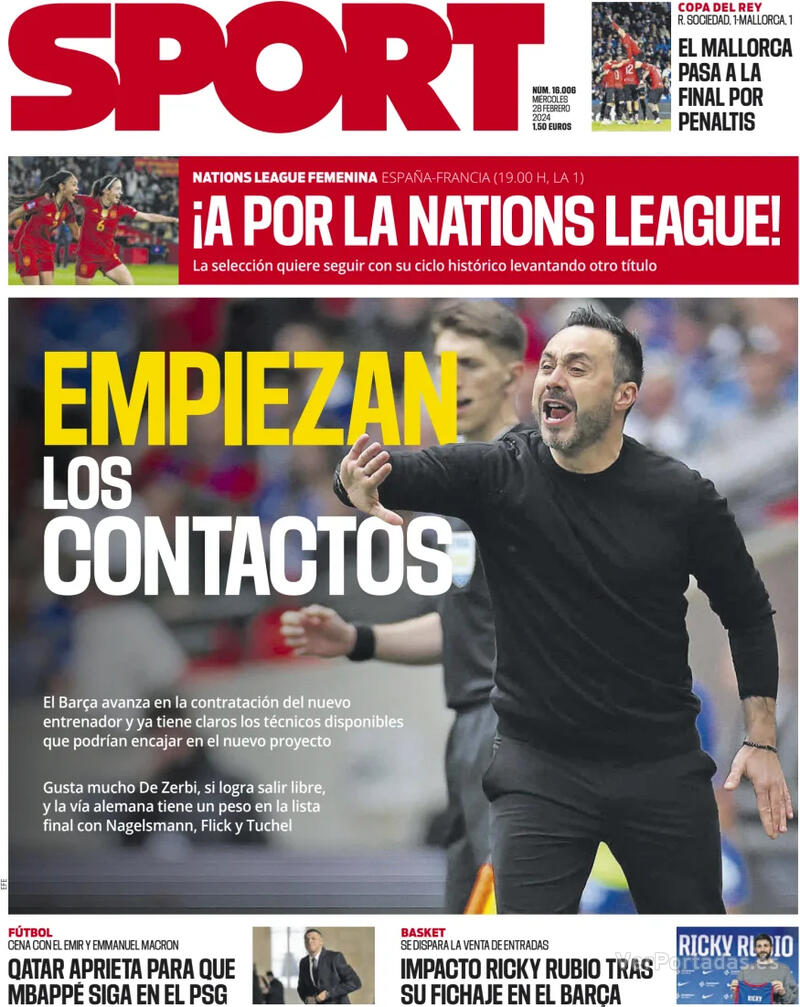 Portada Sport 2024-02-29