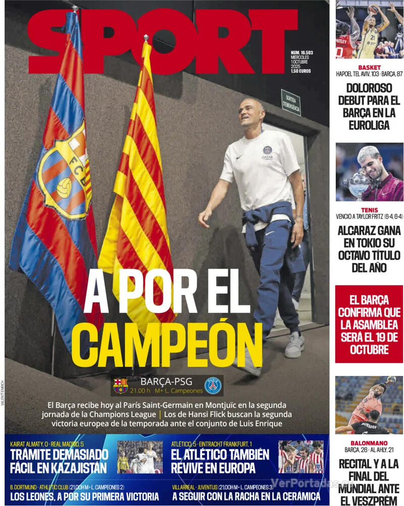 Portada Mundo Deportivo 2025-10-01
