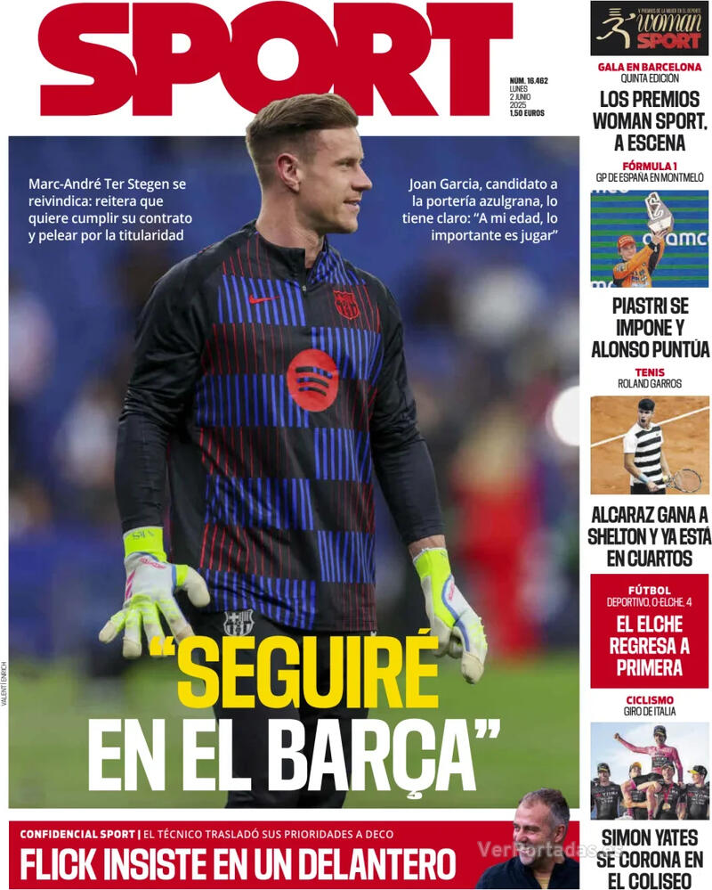 Portada Mundo Deportivo 2025-06-02