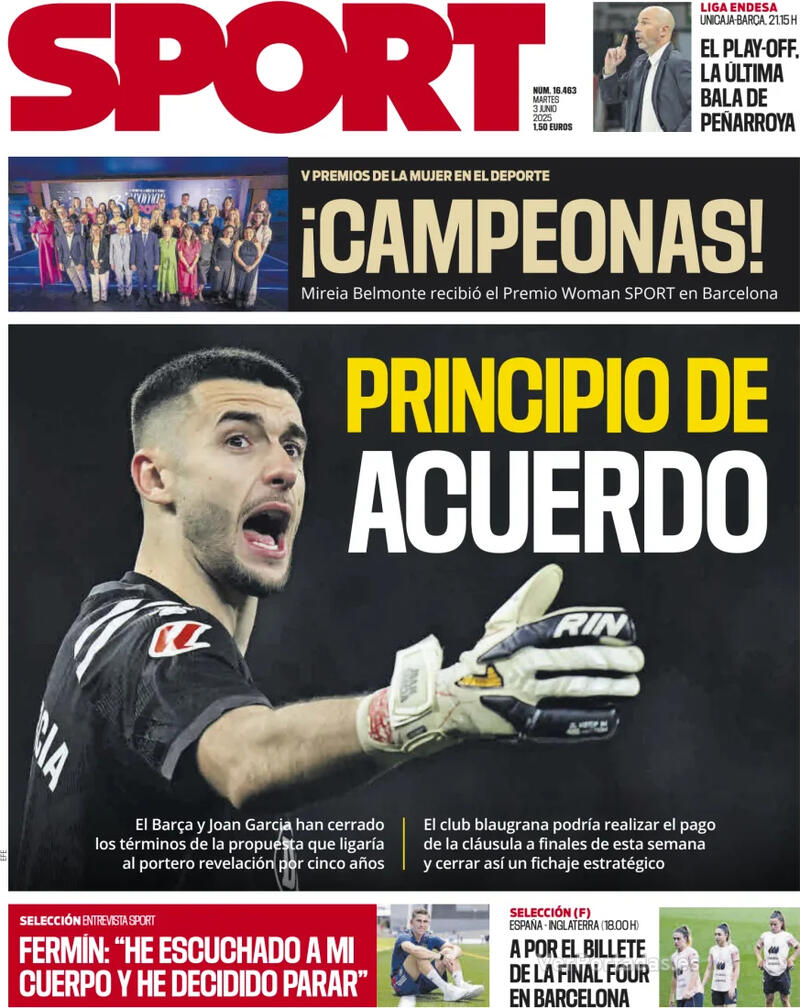 Portada Mundo Deportivo 2025-06-03