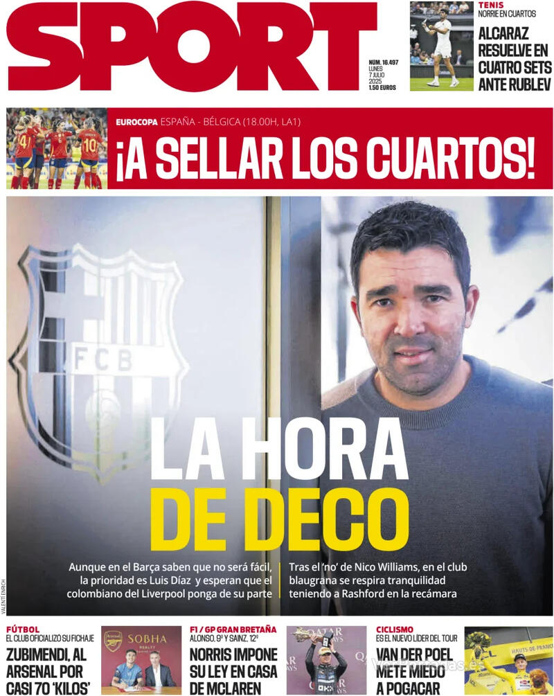 Portada Mundo Deportivo 2025-07-07