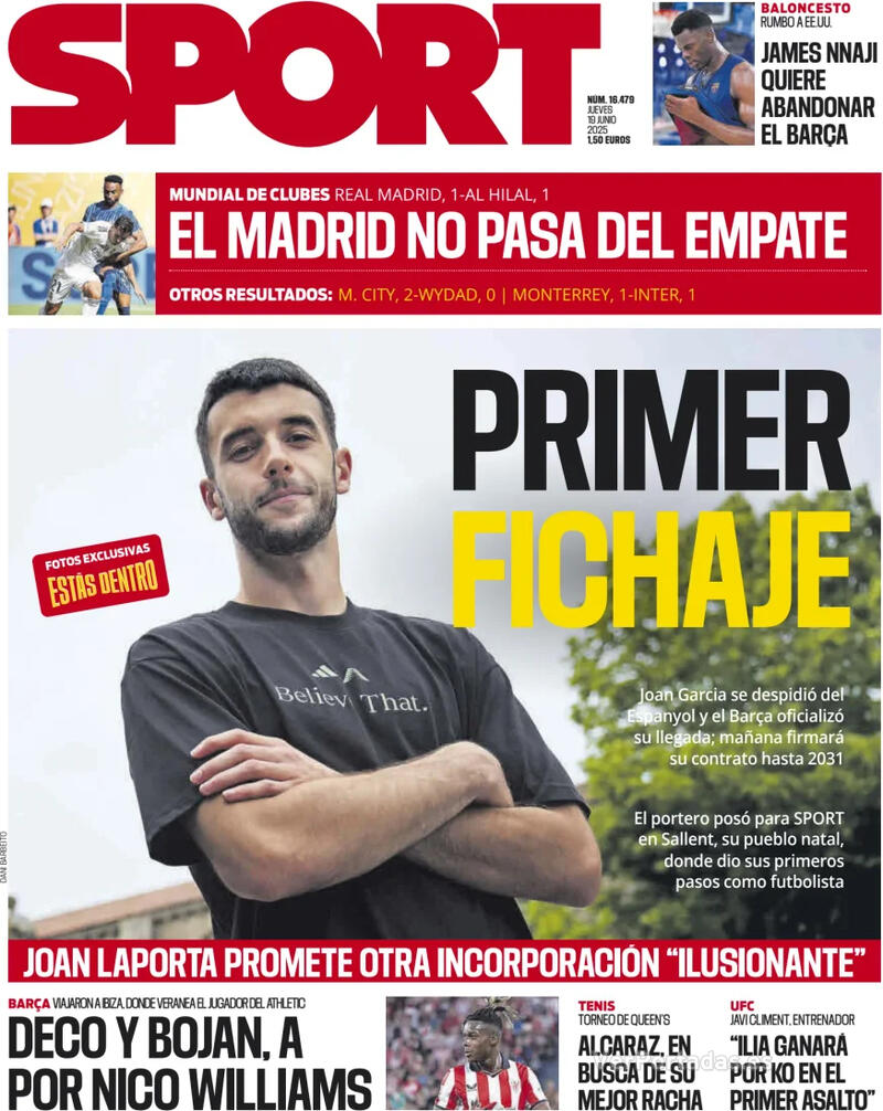 Portada Mundo Deportivo 2025-06-19