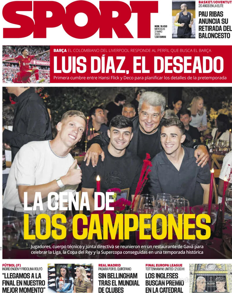Portada Mundo Deportivo 2025-05-21