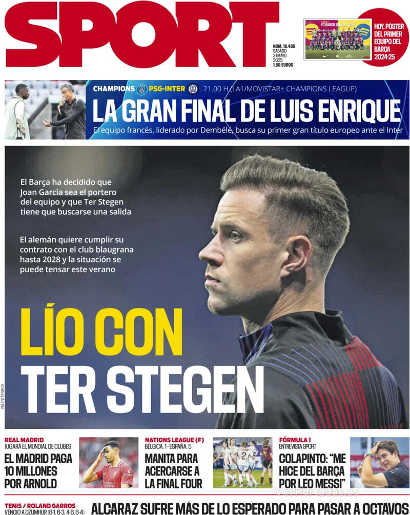 Portada Mundo Deportivo 2025-05-31