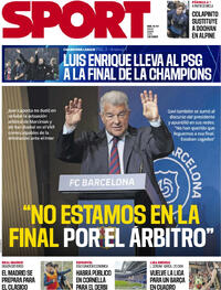 Portada periódico Sport