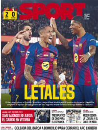 Portada Sport 2025-12-14