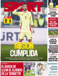 Portada Sport 2025-11-16