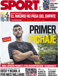 Portada periódico Sport