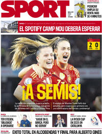 Portada Sport 2025-07-19