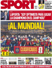 Portada Sport 2025-11-19
