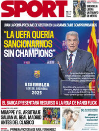 Portada Sport 2025-10-20