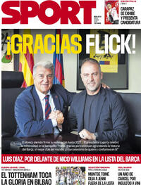 Portada periódico Sport