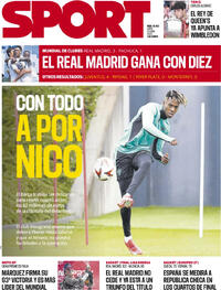 Portada periódico Sport