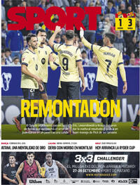Portada Sport 2025-09-26