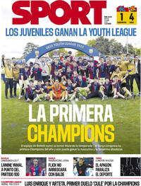 Portada periódico Sport