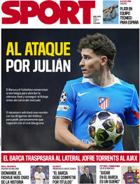 Portada periódico Sport