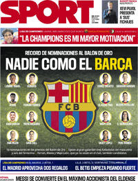 Portada Sport 2026-09-09