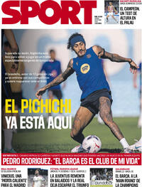 Portada periódico Sport Portada periódico Sport