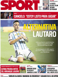 Portada Sport 2026-08-21