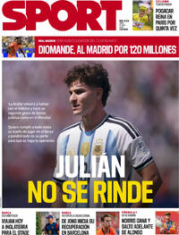 Portada Sport 2026-07-27