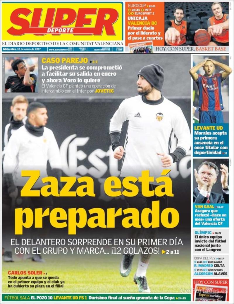 Portada L'Esportiu 2017-01-18