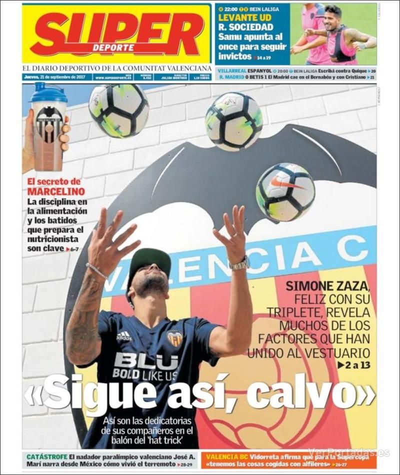 Portada L'Esportiu 2017-09-21