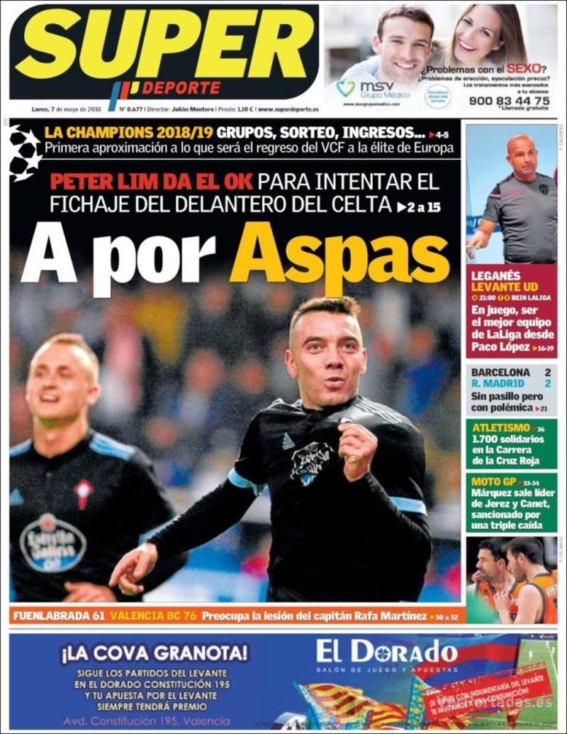 Portada L'Esportiu 2018-05-07