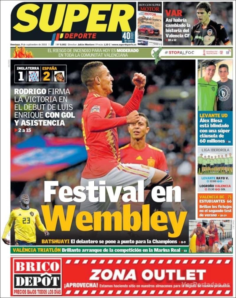 Portada L'Esportiu 2018-09-09
