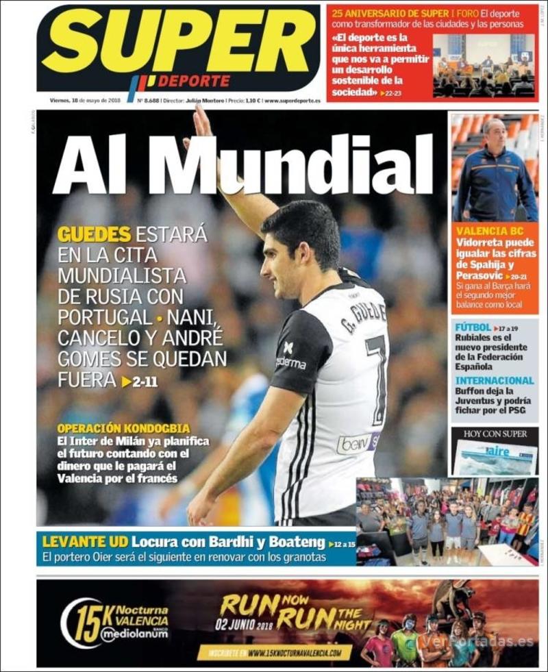 Portada L'Esportiu 2018-05-18
