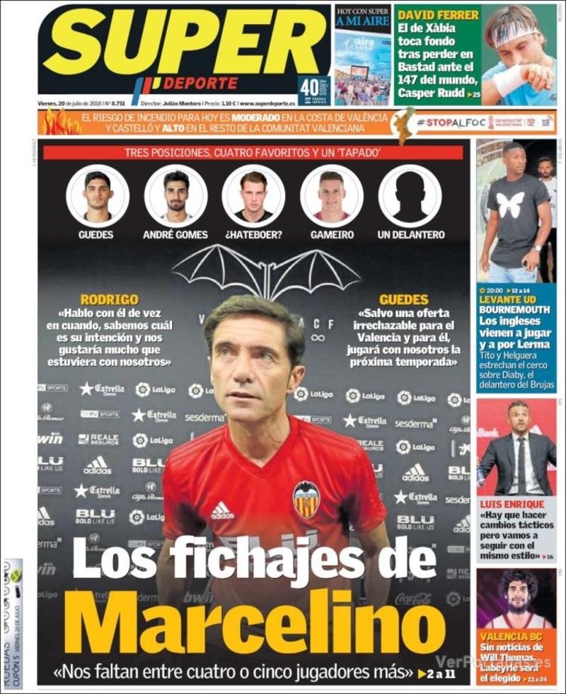 Portada L'Esportiu 2018-07-20