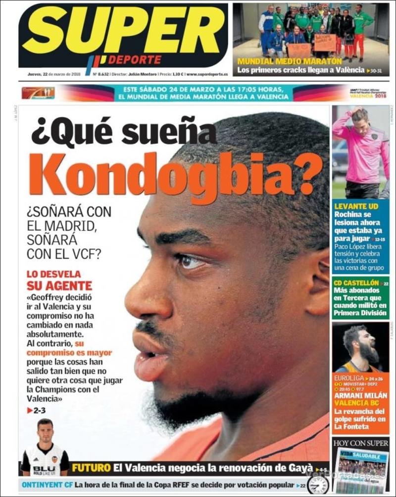 Portada L'Esportiu 2018-03-22